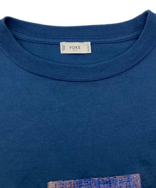 YOKE（ヨーク）YOKE (ヨーク) Abstract Embroited T-shirt ネイビー サイズ:1の古着・服飾アイテム
