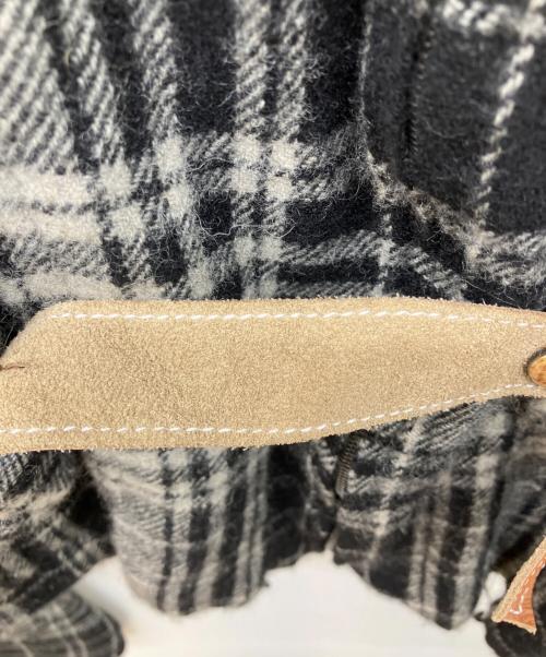 SUNSEA（サンシー）SUNSEA (サンシー) SHRINKAGE BLOUSON 改 チェック ジャケット ブラック サイズ:2の古着・服飾アイテム