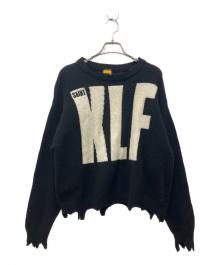 SAINT MICHAEL×The KLF（セントマイケル×ザ・ケイエルエフ）の古着「KLF CREW NECK KNIT / KLF / BLACK」｜ブラック