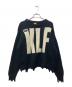 SAINT MICHAEL（セントマイケル）の古着「KLF CREW NECK KNIT / KLF / BLACK」｜ブラック