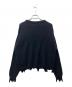 SAINT MICHAEL (セントマイケル) The KLF (ザ・ケイエルエフ) KLF CREW NECK KNIT / KLF / BLACK ブラック サイズ:S：35000円