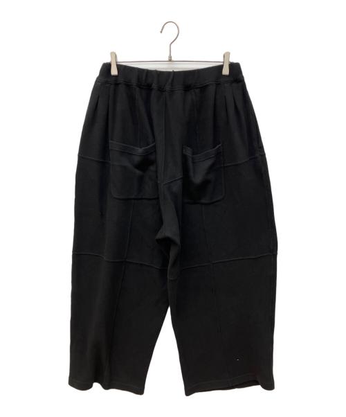 ANCELLM（アンセルム）ANCELLM (アンセルム) SMOOTH PANEL WIDE SLACKS ブラック サイズ:2の古着・服飾アイテム