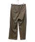 ANCELLM (アンセルム) WOOL SATIN BELT-LESS SLACKS ブラウン サイズ:１：42000円