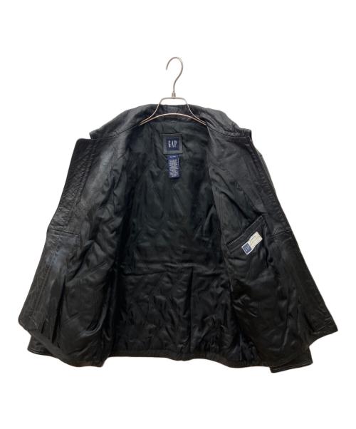 GAP（ギャップ）GAP (ギャップ) ジップアップレザージャケット ブラック サイズ:XXLの古着・服飾アイテム