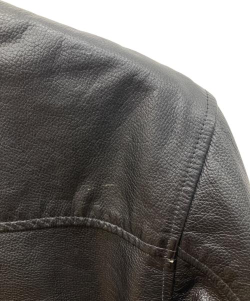 GAP（ギャップ）GAP (ギャップ) ジップアップレザージャケット ブラック サイズ:XXLの古着・服飾アイテム