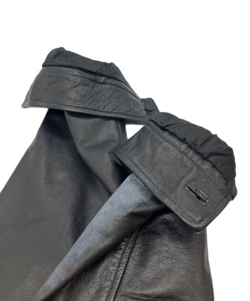 GAP（ギャップ）GAP (ギャップ) ジップアップレザージャケット ブラック サイズ:XXLの古着・服飾アイテム