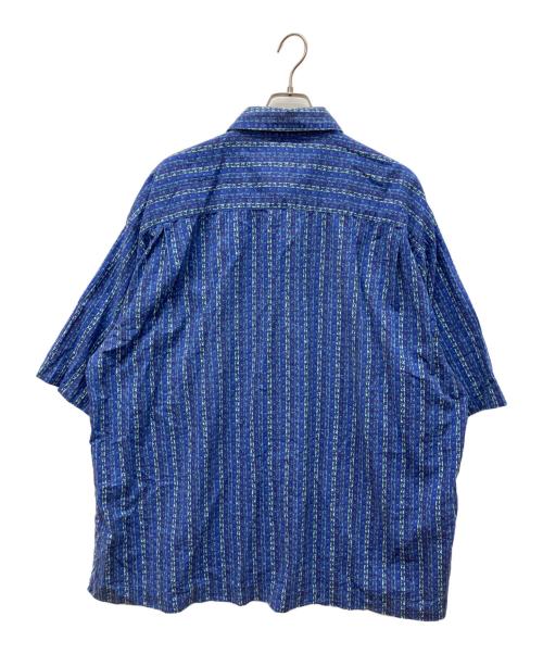 L.L.Bean（エルエルビーン）L.L.Bean (エルエルビーン) 総柄半袖シャツ ブルー サイズ:XXLの古着・服飾アイテム