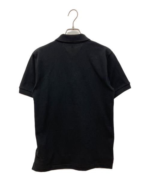 PLAY COMME des GARCONS（プレイコムデギャルソン）PLAY COMME des GARCONS (プレイコムデギャルソン) POLO SHIRT (BLACK EMBLEM)（ポロ・シャツ（ブラック・エンブレム） ブラック サイズ:XSの古着・服飾アイテム