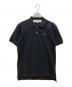PLAY COMME des GARCONS（プレイコムデギャルソン）の古着「POLO SHIRT (BLACK EMBLEM)（ポロ・シャツ（ブラック・エンブレム）」｜ブラック