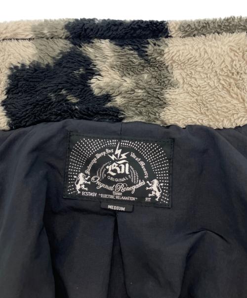 BAL（バル）BAL (バル) PULSE PATTERN FLEECE JACKET ブラック サイズ:Mの古着・服飾アイテム
