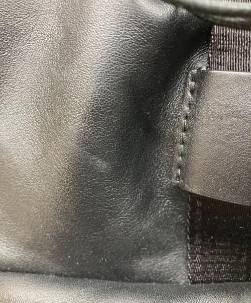 MOSCHINO（モスキーノ）MOSCHINO (モスキーノ) レザーバックパック ブラックの古着・服飾アイテム