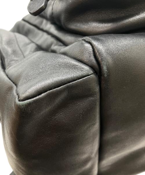 MOSCHINO（モスキーノ）MOSCHINO (モスキーノ) レザーバックパック ブラックの古着・服飾アイテム