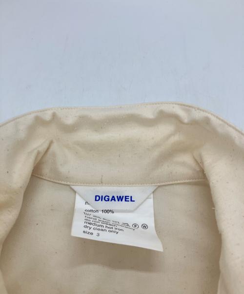 digawel（ディガウェル）DIGAWEL (ディガウェル) ネップ加工ブルゾン アイボリー サイズ:3の古着・服飾アイテム