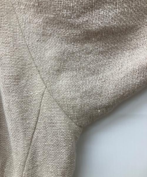 mina perhonen（ミナ ペルホネン）mina perhonen (ミナ ペルホネン) リネンノーカラーコート ベージュ サイズ:36の古着・服飾アイテム