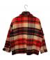 MELTON (メルトン) チェックウールジャケット レッド サイズ:L：5000円