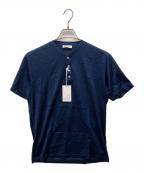 GRAN SASSOグランサッソ）の古着「ヘンリーネックTシャツ」｜ブルー