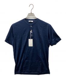 GRAN SASSO（グランサッソ）の古着「ヘンリーネックTシャツ」｜ブルー