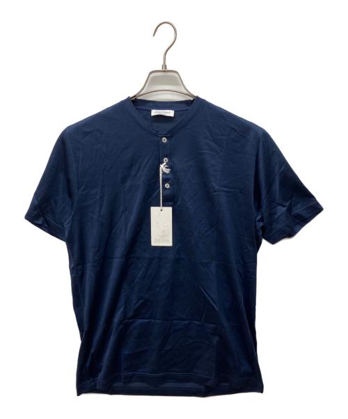 GRAN SASSO（グランサッソ）GRAN SASSO (グランサッソ) ヘンリーネックTシャツ ブルー サイズ:50 未使用品の古着・服飾アイテム