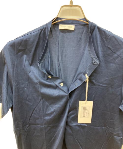 GRAN SASSO（グランサッソ）GRAN SASSO (グランサッソ) ヘンリーネックTシャツ ブルー サイズ:50 未使用品の古着・服飾アイテム