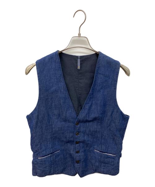 SLOWEAR（スロウウェア）SLOWEAR (スロウウェア) MONTEDORO (モンテドーロ) ジレ インディゴ サイズ:Mの古着・服飾アイテム
