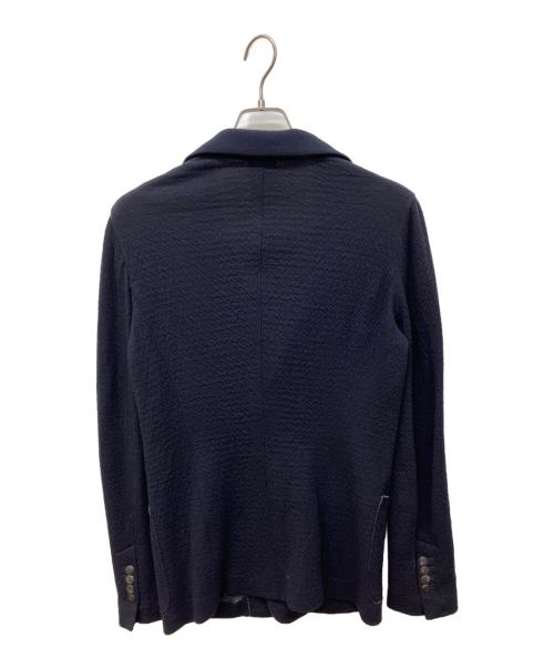 GIORGIO ARMANI（ジョルジオアルマーニ）GIORGIO ARMANI (ジョルジオアルマーニ) ウールレーヨン3Bテーラードジャケット ネイビー サイズ:48の古着・服飾アイテム