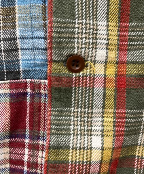 BIG JOHN（ビッグジョン）BIG JOHN (ビッグジョン) CRAZY SHIRT JACKET マルチカラー サイズ:FSの古着・服飾アイテム