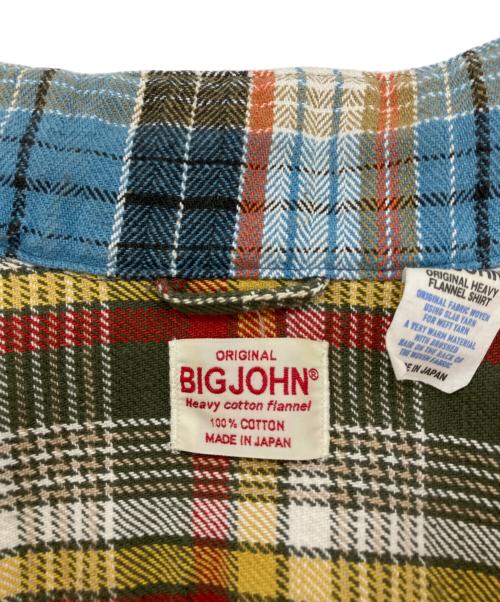 BIG JOHN（ビッグジョン）BIG JOHN (ビッグジョン) CRAZY SHIRT JACKET マルチカラー サイズ:FSの古着・服飾アイテム