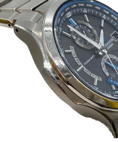CASIO（カシオ）CASIO (カシオ) クロノグラフ　OCEANUS　オシアナス　ソーラー電波時計 ブルーの古着・服飾アイテム