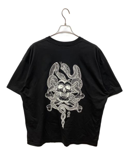 Antidote（アンチドート）Antidote (アンチドート) ASIC Oversized S/S Tee (Skull N' Snake)（エーシック オーバーサイズ ショートスリーブ ティー（スカル アンド スネーク）） ブラック サイズ:Lの古着・服飾アイテム