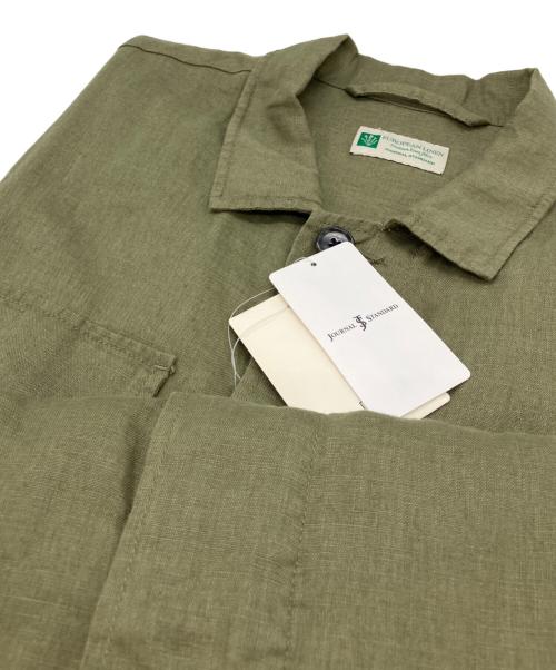 JOURNAL STANDARD（ジャーナルスタンダード）JOURNAL STANDARD (ジャーナルスタンダード) リネンミリタリージャケット カーキ サイズ:FREE 未使用品の古着・服飾アイテム