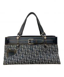 Christian Dior（クリスチャン ディオール）の古着「トロッターハンドバッグ」｜ネイビー