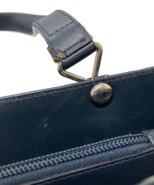 Christian Dior（クリスチャン ディオール）Christian Dior (クリスチャン ディオール) トロッターハンドバッグ ネイビーの古着・服飾アイテム