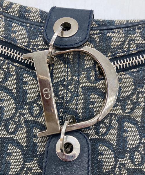 Christian Dior（クリスチャン ディオール）Christian Dior (クリスチャン ディオール) トロッターショルダーバッグ ネイビーの古着・服飾アイテム