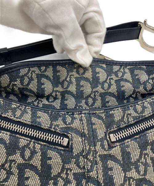 Christian Dior（クリスチャン ディオール）Christian Dior (クリスチャン ディオール) トロッターショルダーバッグ ネイビーの古着・服飾アイテム