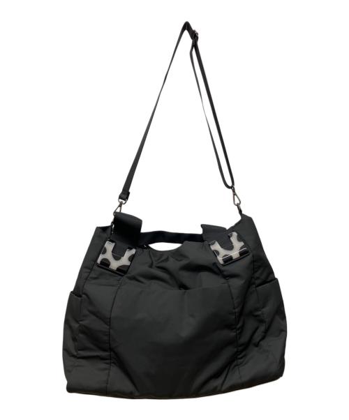 ear PAPILLONNER（イアパピヨネ）ear PAPILLONNER (イアパピヨネ) 2WAYバッグ ブラックの古着・服飾アイテム
