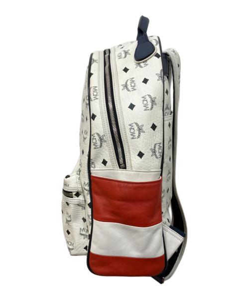 MCM（エムシーエム）MCM (エムシーエム) ヴィセトス スターク バックパック　リュック ホワイトの古着・服飾アイテム