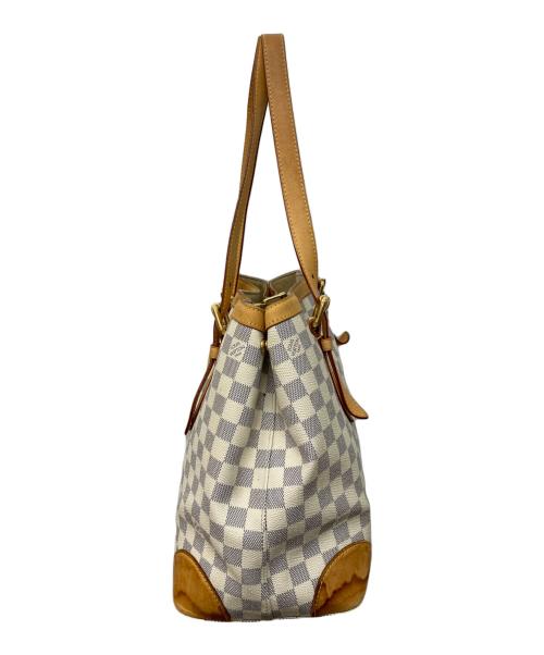 LOUIS VUITTON（ルイ ヴィトン）LOUIS VUITTON (ルイ ヴィトン) ハムステッドMM　ダミエ・アズール　トートバッグ ホワイトの古着・服飾アイテム