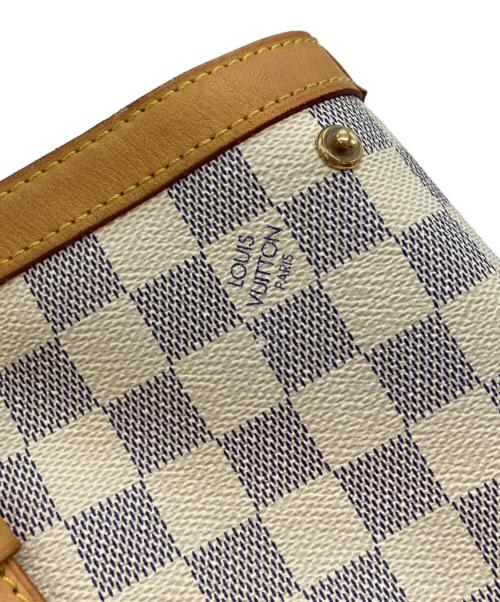 LOUIS VUITTON（ルイ ヴィトン）LOUIS VUITTON (ルイ ヴィトン) ハムステッドMM　ダミエ・アズール　トートバッグ ホワイトの古着・服飾アイテム