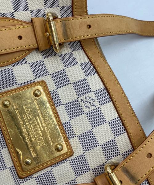 LOUIS VUITTON（ルイ ヴィトン）LOUIS VUITTON (ルイ ヴィトン) ハムステッドMM　ダミエ・アズール　トートバッグ ホワイトの古着・服飾アイテム