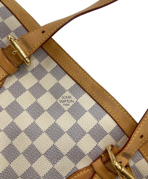 LOUIS VUITTON（ルイ ヴィトン）LOUIS VUITTON (ルイ ヴィトン) ハムステッドMM　ダミエ・アズール　トートバッグ ホワイトの古着・服飾アイテム