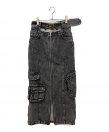 PRANK PROJECT（プランクプロジェクト）の古着「Denim Cargo Skirt」｜ブラック