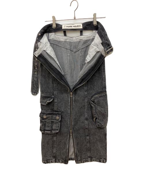 PRANK PROJECT（プランクプロジェクト）PRANK PROJECT (プランクプロジェクト) Denim Cargo Skirt ブラック サイズ:36の古着・服飾アイテム
