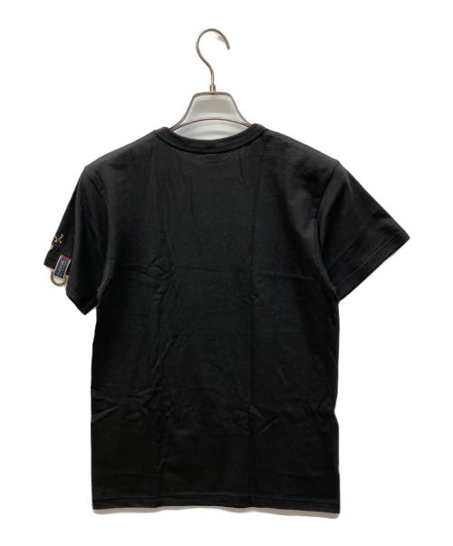 SKULL JEANS（スカルジーンズ）SKULL JEANS (スカルジーンズ) beauty:beast (ビューティービースト) 刺繍ロゴTシャツ ブラック サイズ:38 未使用品の古着・服飾アイテム