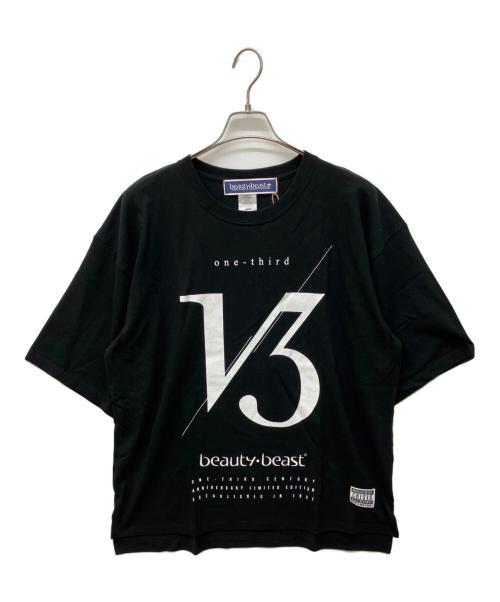 beauty:beast（ビューティービースト）beauty:beast (ビューティービースト) ONE-THIRD プリントTシャツ ブラック サイズ:L 未使用品の古着・服飾アイテム