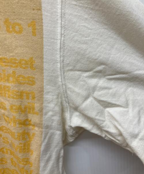 beauty:beast（ビューティービースト）beauty:beast (ビューティービースト) ポエムプリント切替Tシャツ　パルプ・フィクション / Pulp Fiction イエロー サイズ:-の古着・服飾アイテム