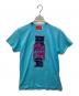 beauty:beast（ビューティービースト）の古着「警戒プリントTシャツ　コラボ」｜ブルー