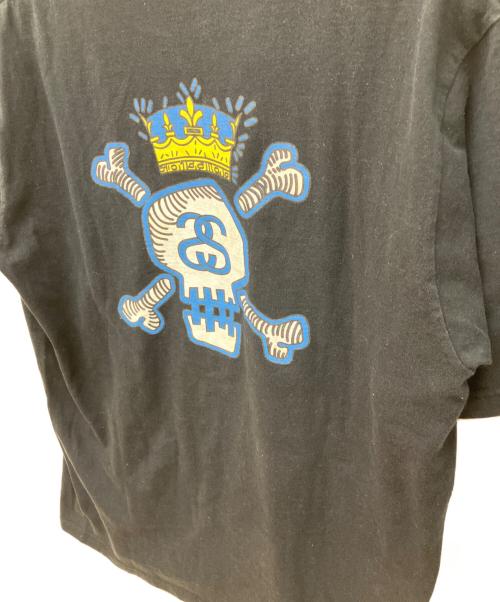 stussy（ステューシー）stussy (ステューシー) スカルボーンプリントTシャツ ブラック サイズ:Lの古着・服飾アイテム