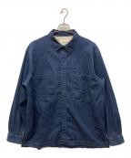 LACOSTEラコステ）の古着「ストレッチデニムシャツジャケット」｜インディゴ