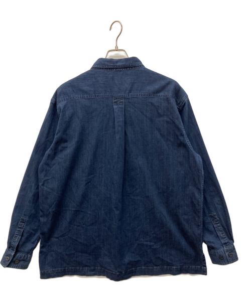 LACOSTE（ラコステ）LACOSTE (ラコステ) ストレッチデニムシャツジャケット インディゴ サイズ:41の古着・服飾アイテム