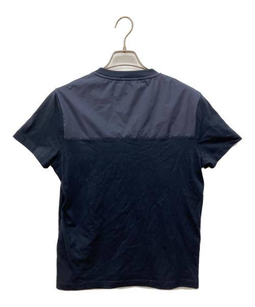 HERNO（ヘルノ）HERNO (ヘルノ) LAMINAR COMPACT JERSEY BIMATERIAL T-SHIRT（ラミナー コンパクト ジャージー バイマテリアル ティーシャツ） ネイビー サイズ:44の古着・服飾アイテム